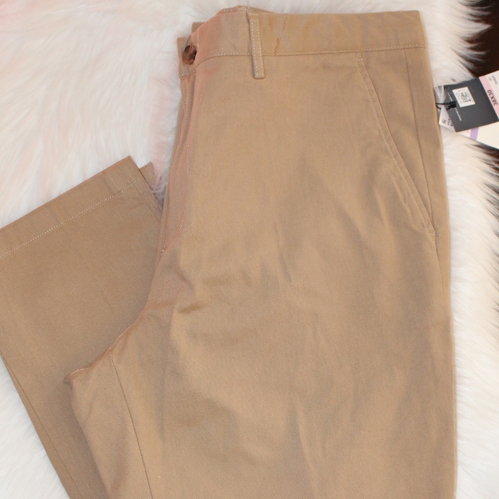 Perry Ellis America, Slim tapered flat front  38 x 30 Chino pants NWT